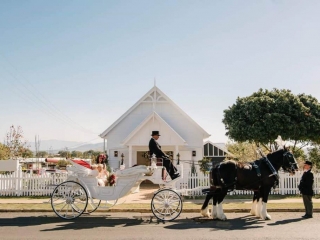 White Chapel Wedding - Vis A Vis - Drayhorse Shires Australia